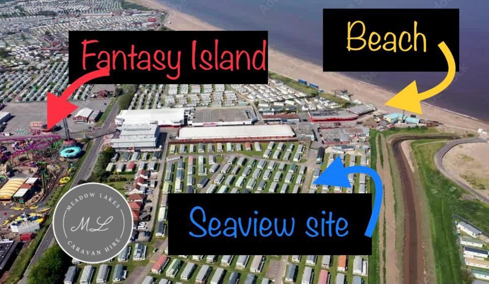 Seaview 190 - Ingoldmells - Pet Friendly, Wifi, Bed Linen - Close To Beach And Fantasy Island - Meadow Lakes Caravan & Lodge Hire Exterior photo